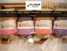 Tablet Screenshot of pioneerhoney.com